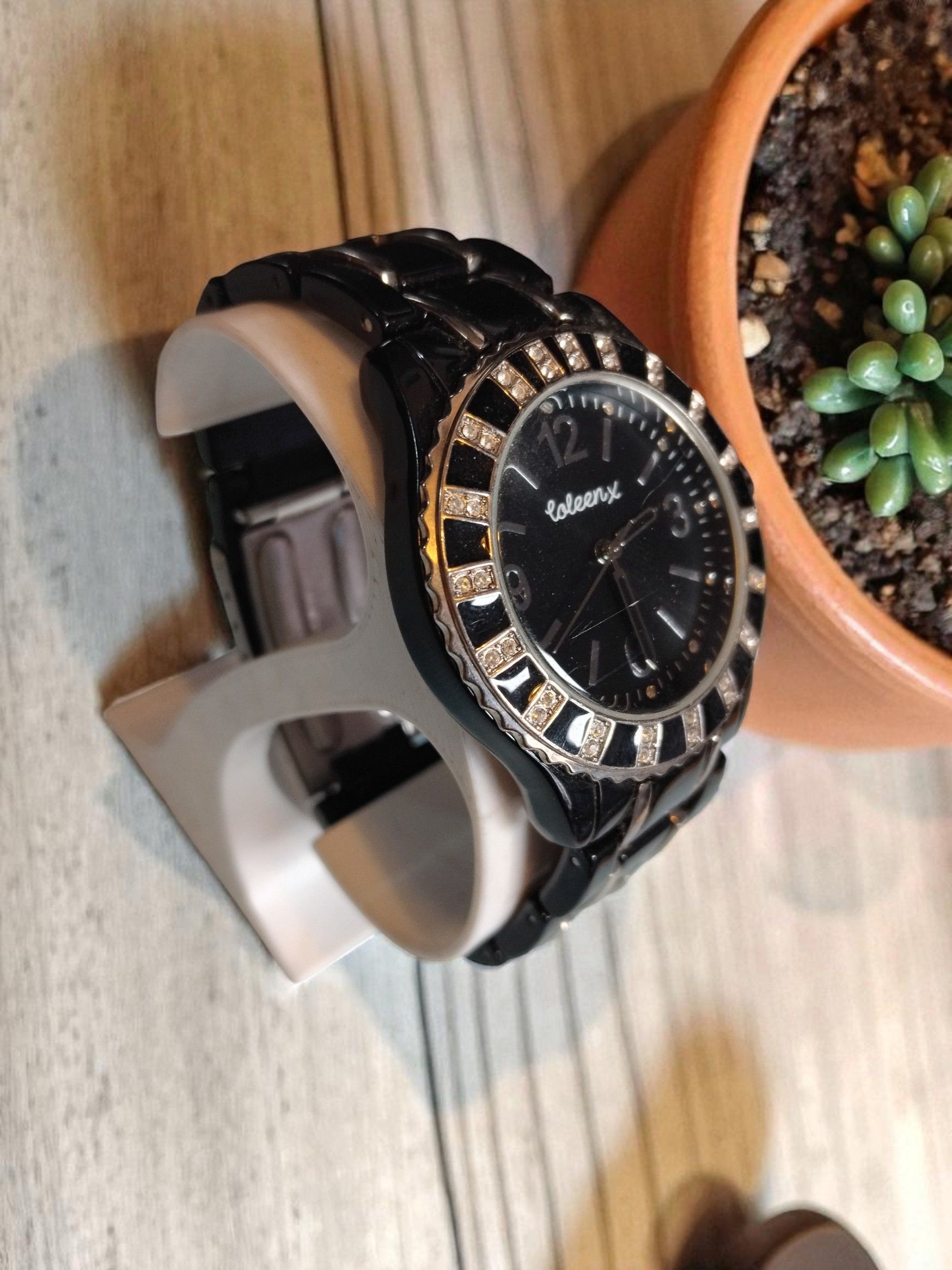 (LW212) Coleen – x Ladies teenager stainless steel bling style wrist watch