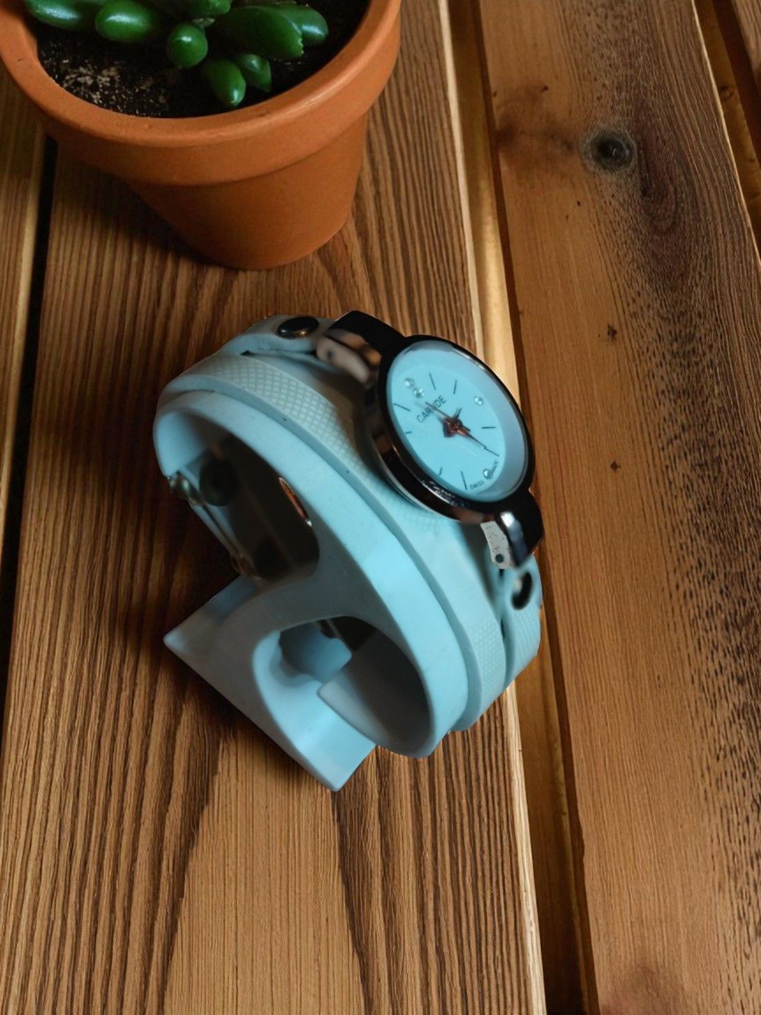 (LW192) Carude ladies swiss made leather strap boxed wrist watch