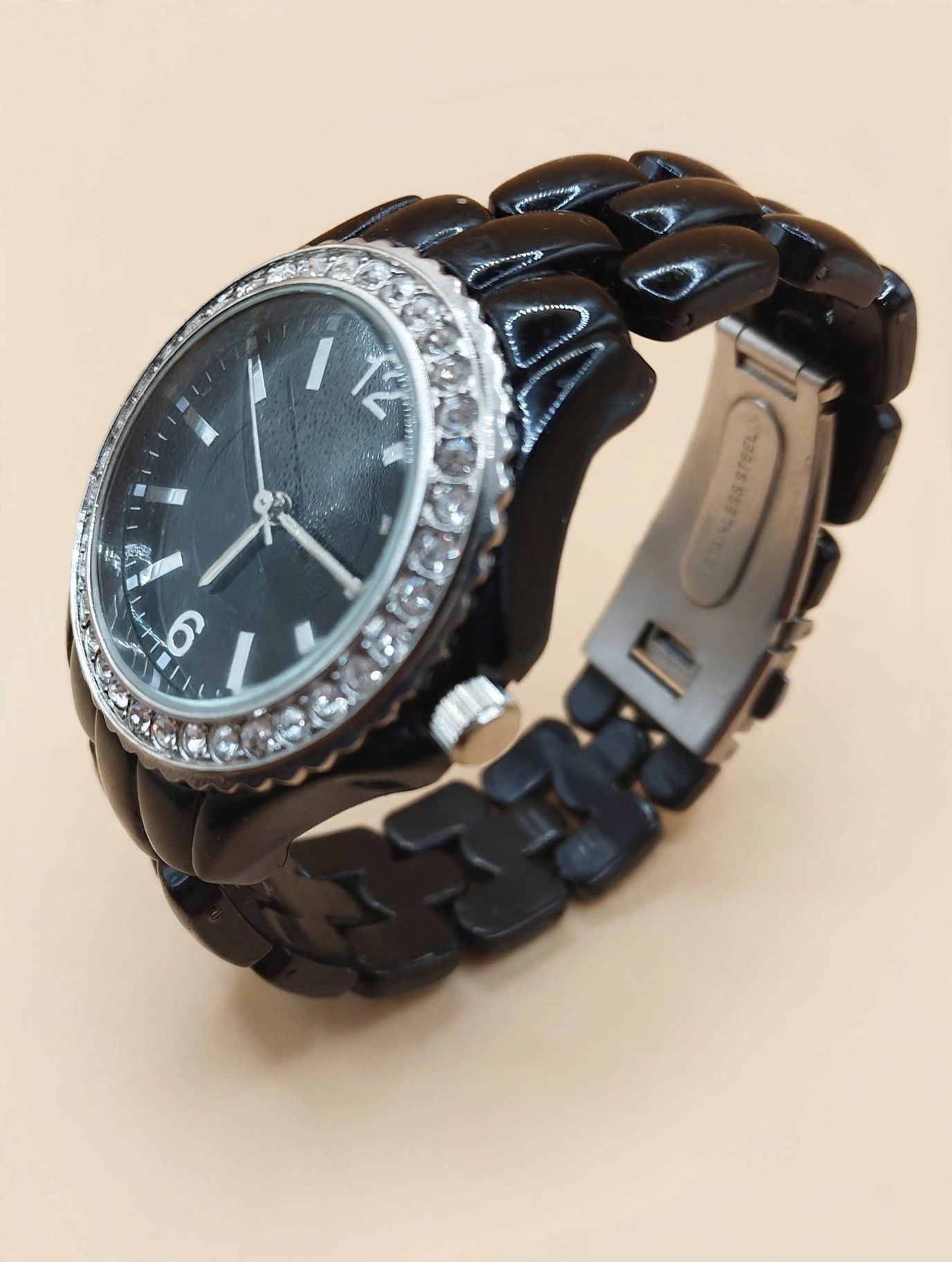 MW141  Matt black stainless steel watch ladies or gents