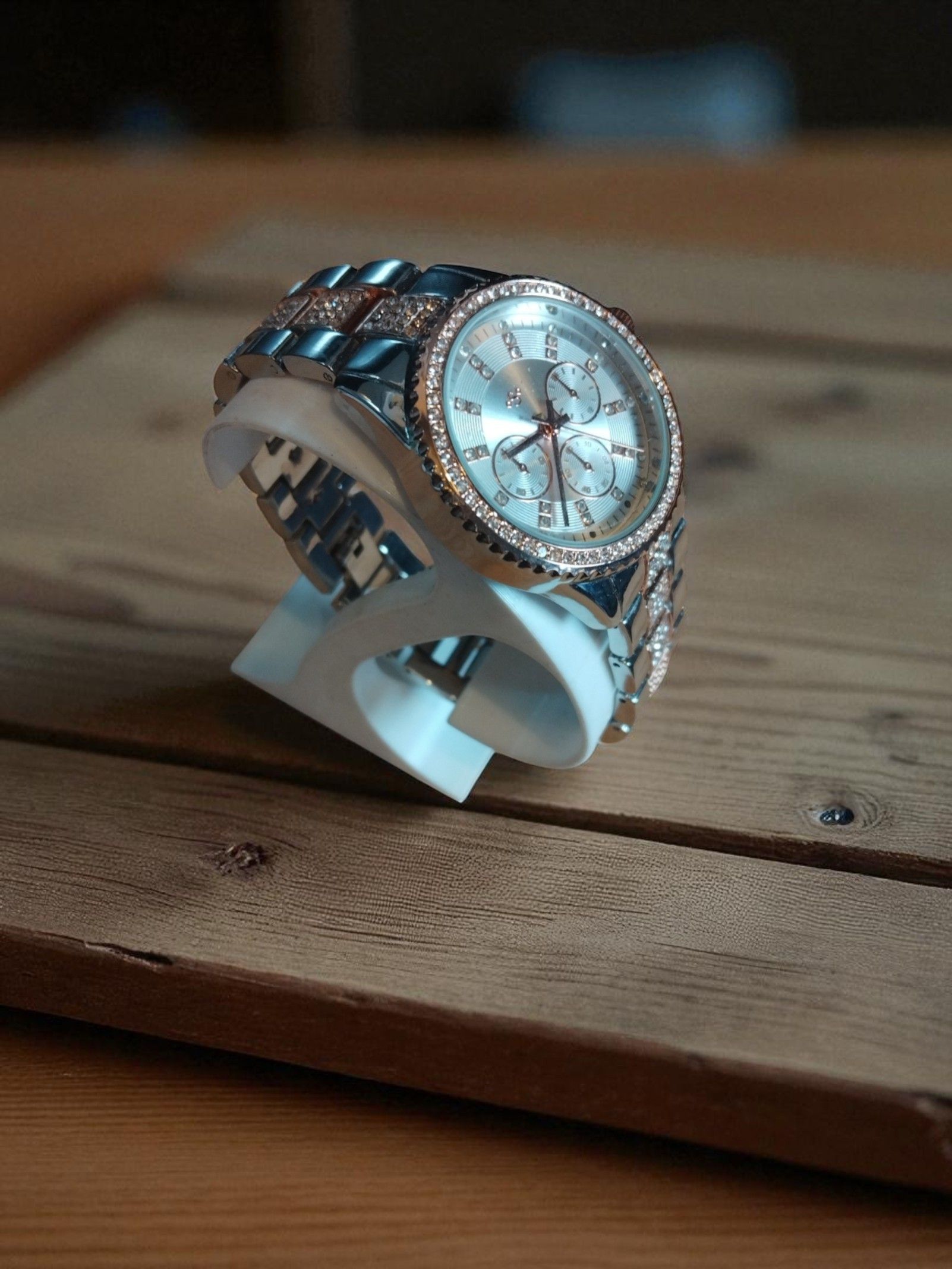 (MW41) Gents/Ladies Spirit bling stainless steel watch