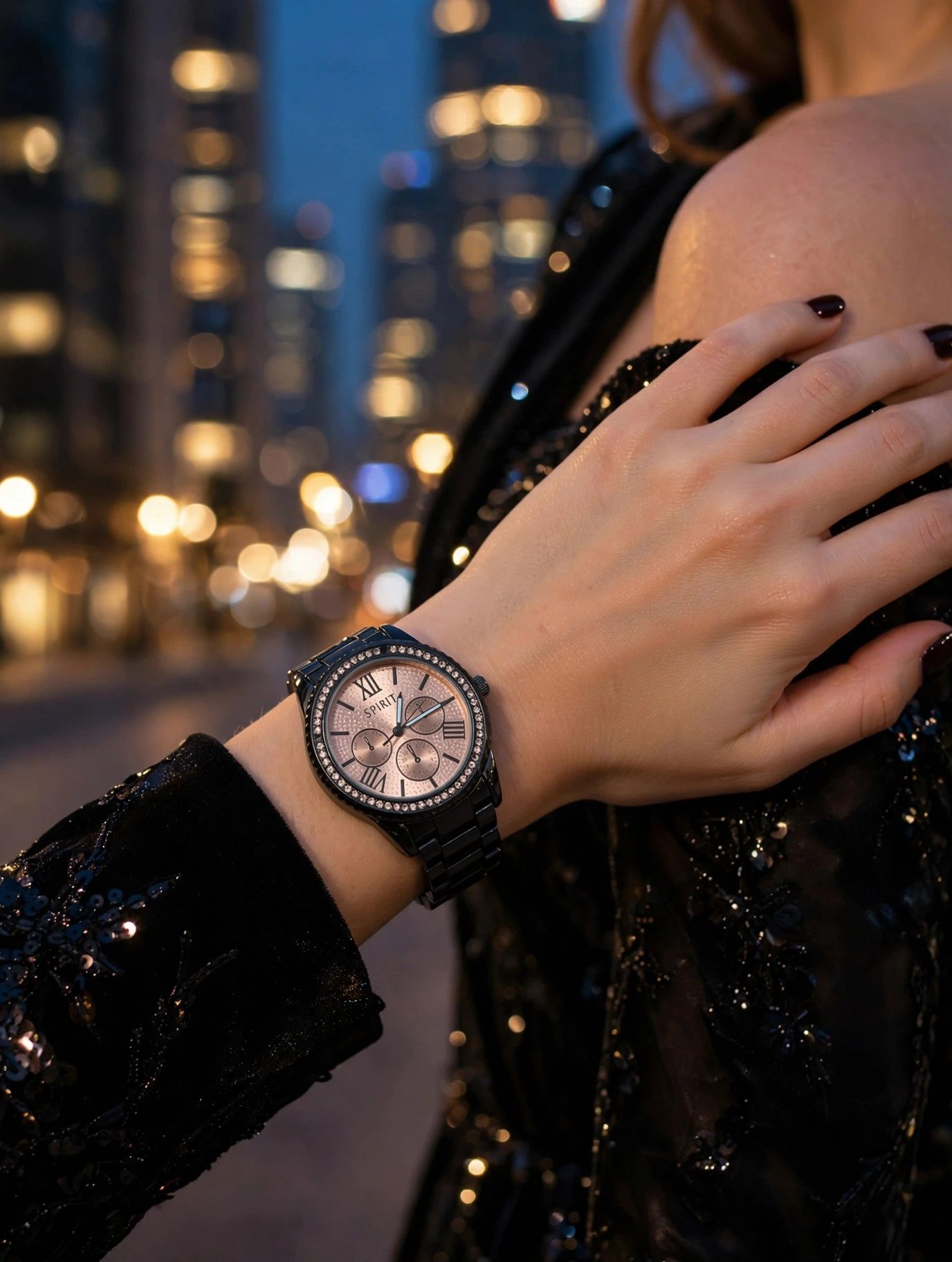 (MW48) Gents/Ladies Spirit Bling style stainless steel watch