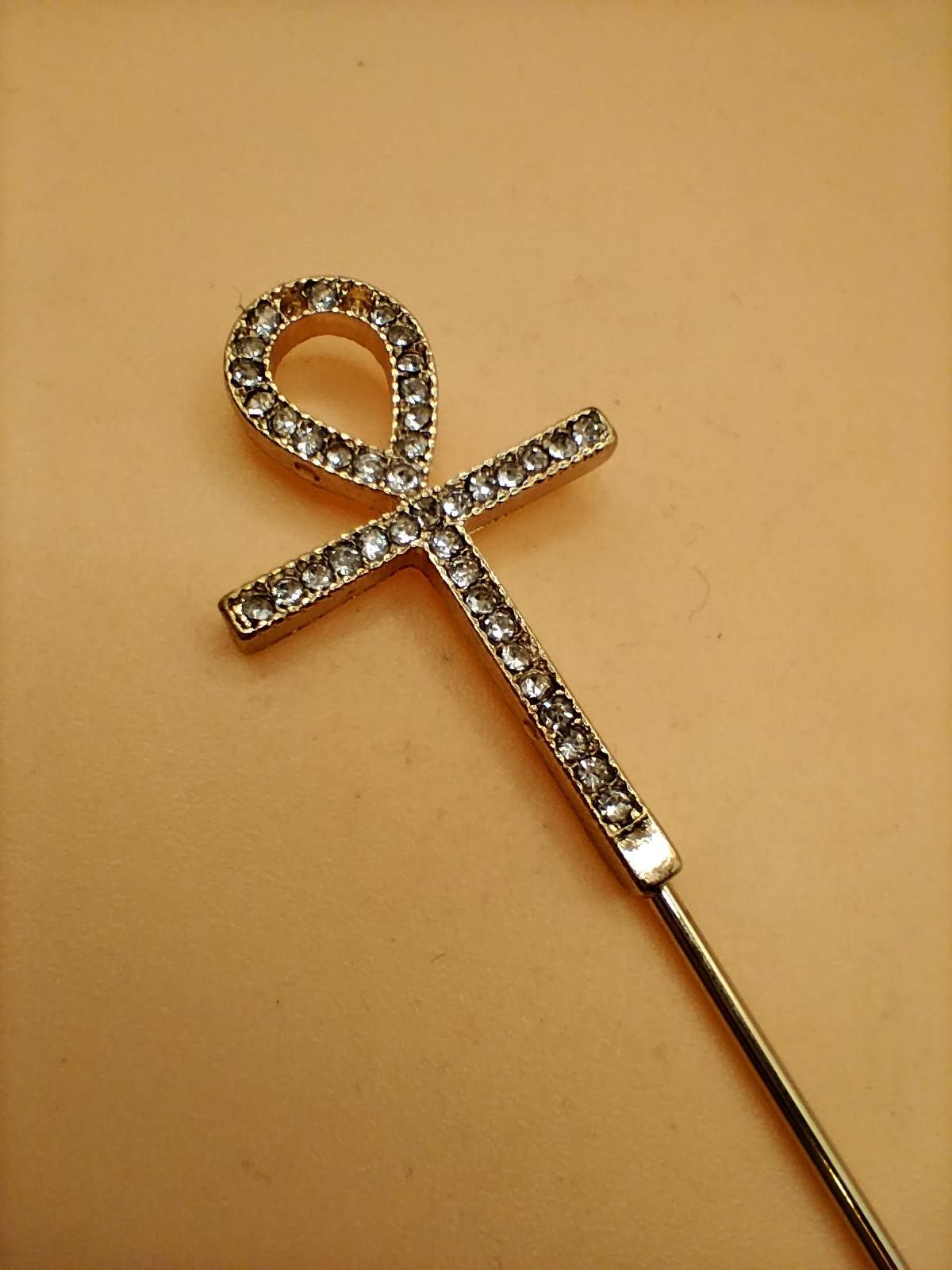 (LP1) Metal cross design lapel / hat pin