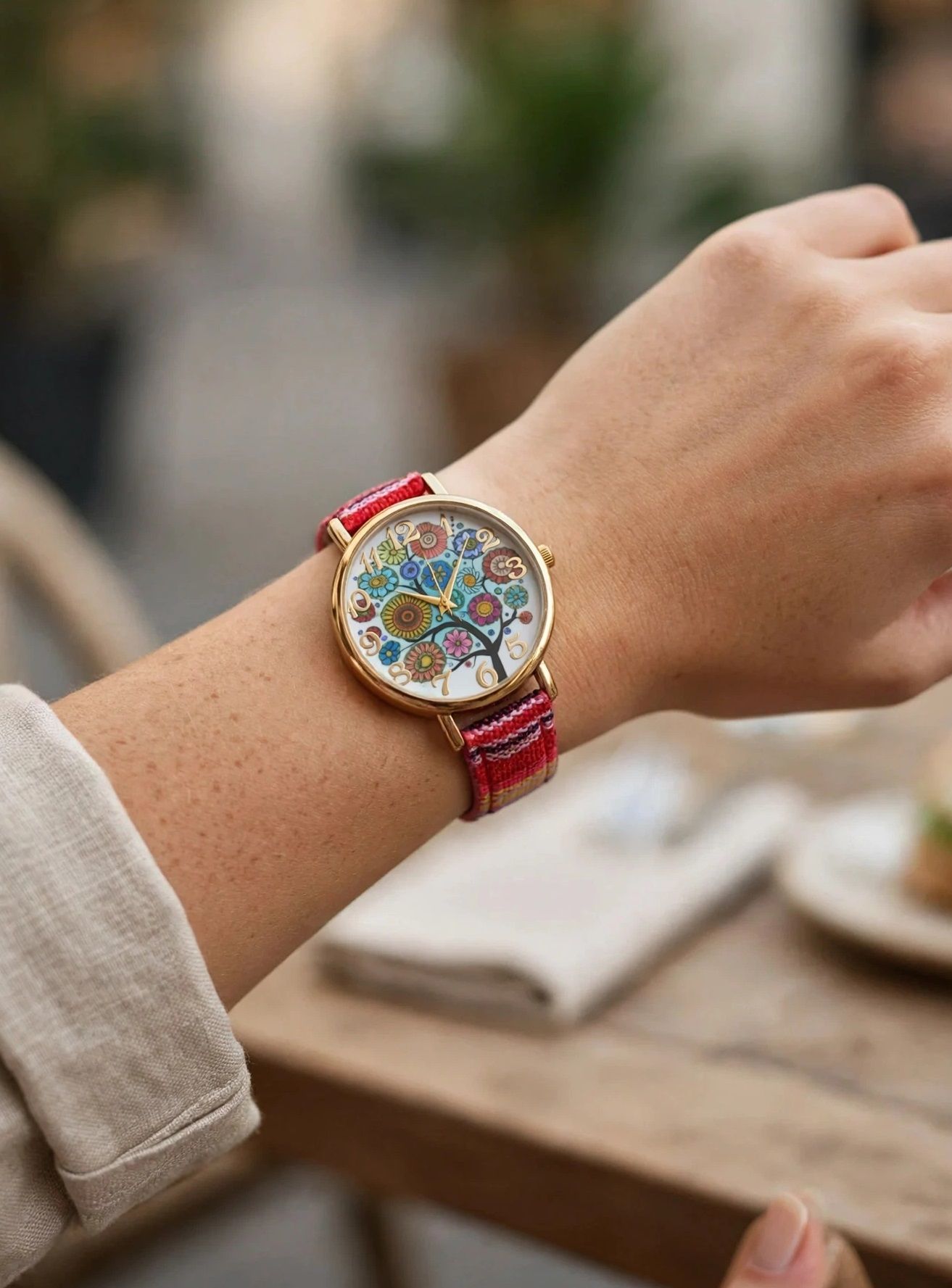 (LW265) Unisex new design leather strap wrist watch
