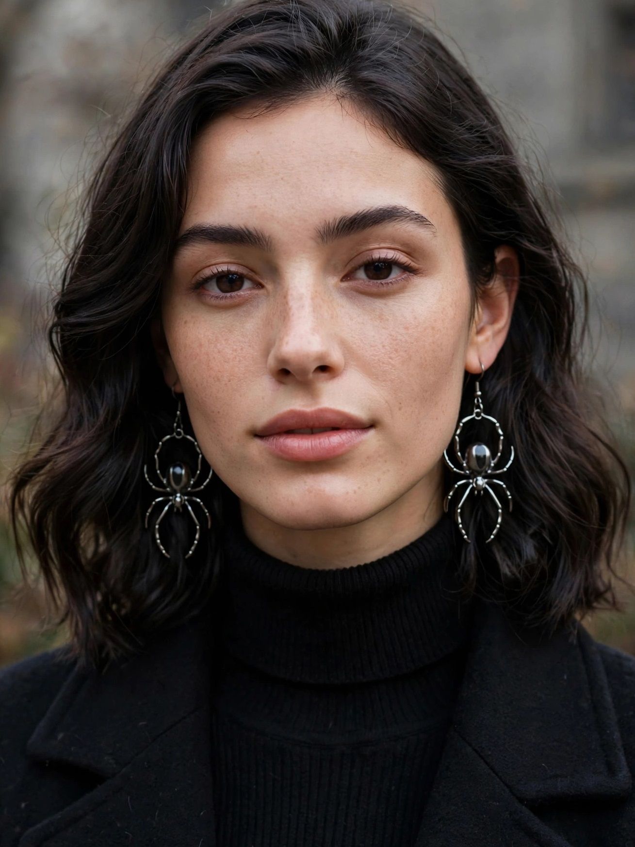 (E96) Large Spider earrings