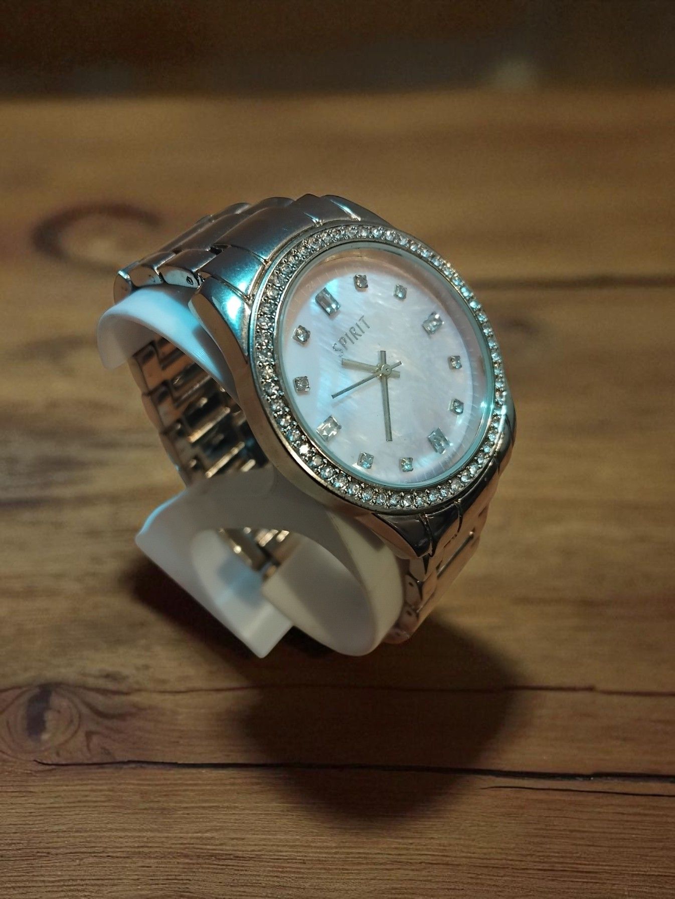 (LW124) Spirit ladies / gents stainless steel watch with rhinstones