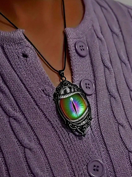 (N61) Life’s eye pendant necklace