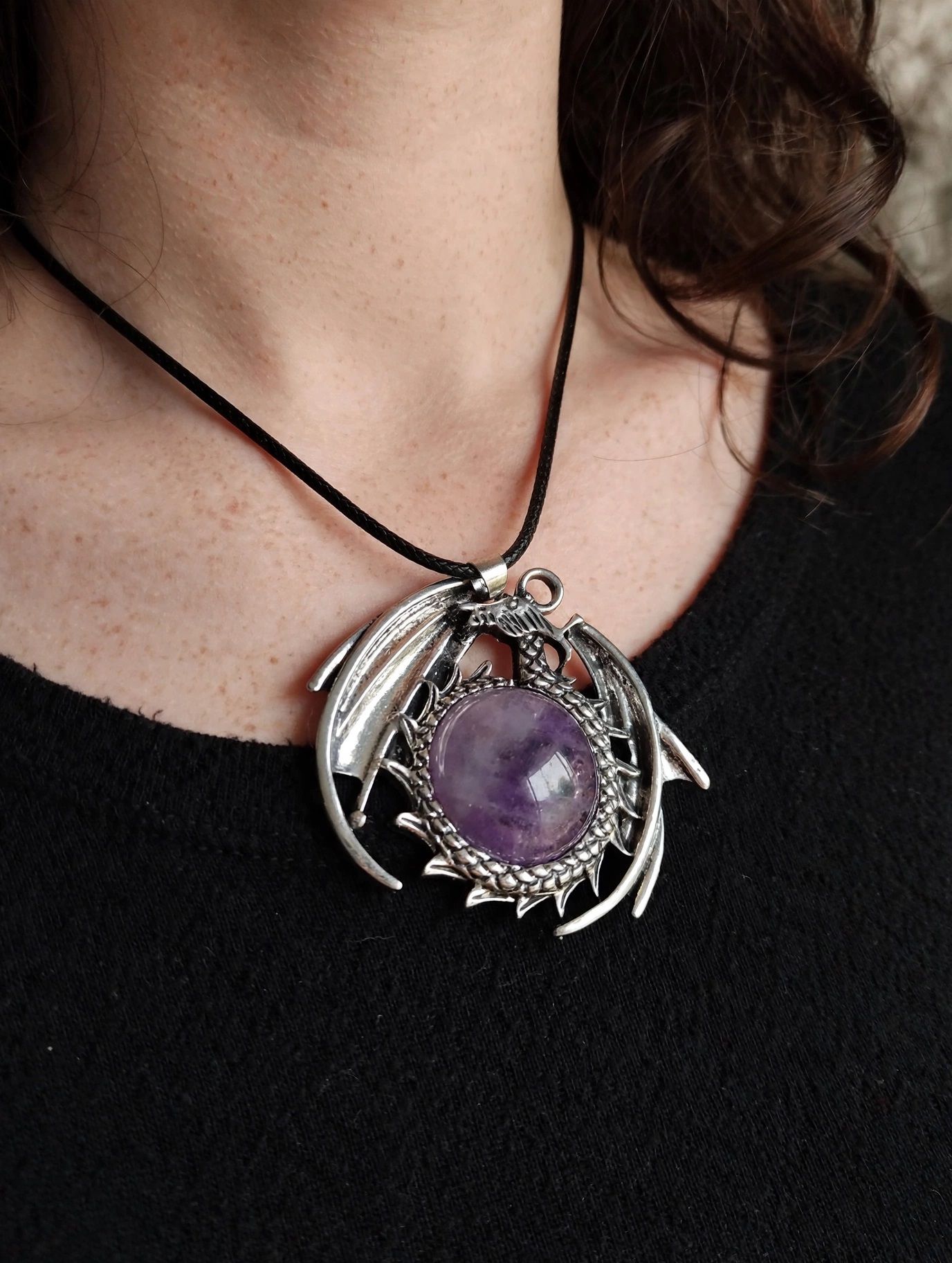 (N12) Amethyst Animal necklaces