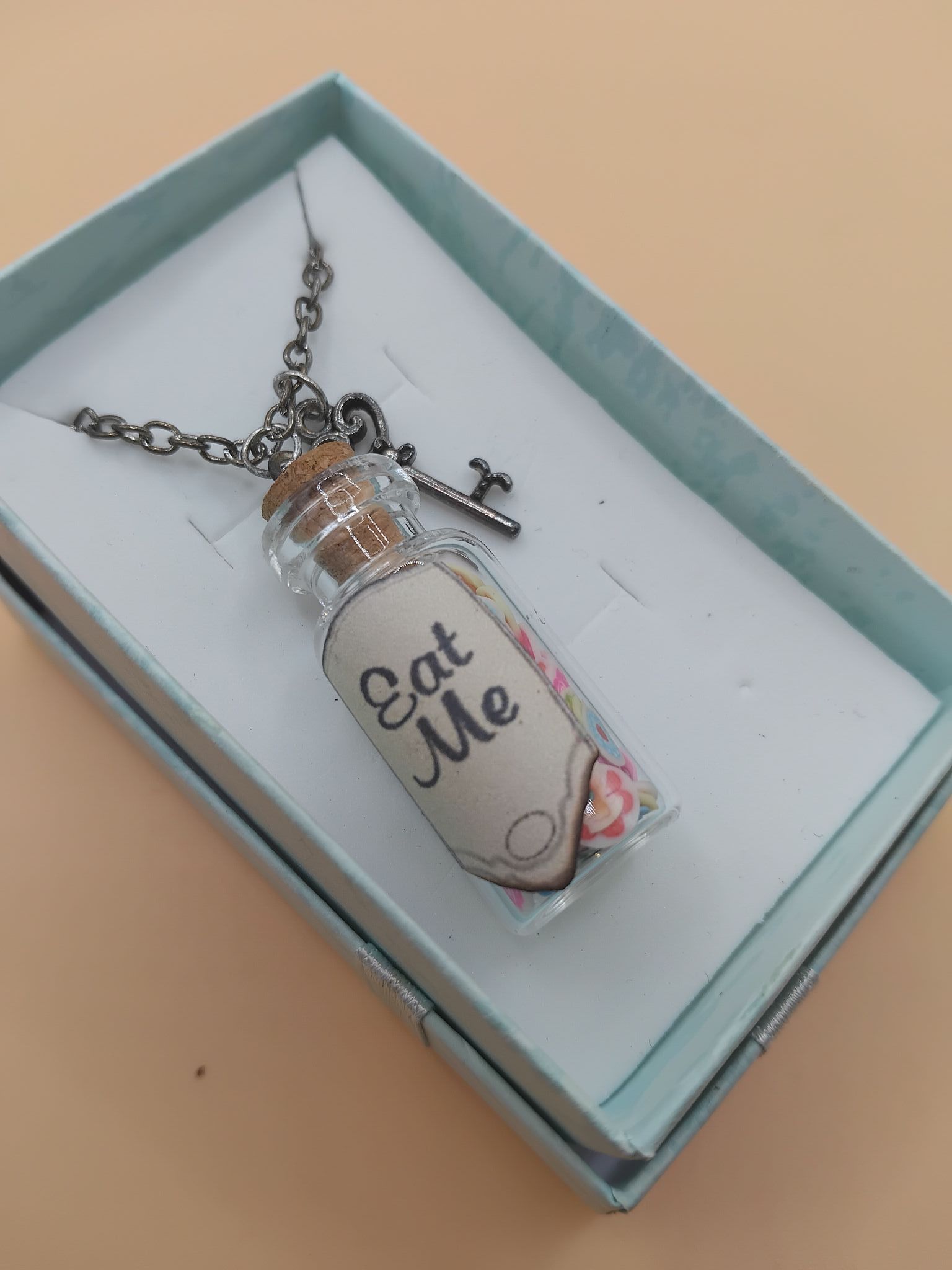 (N20) Goth style Eat me adult / teenager necklace