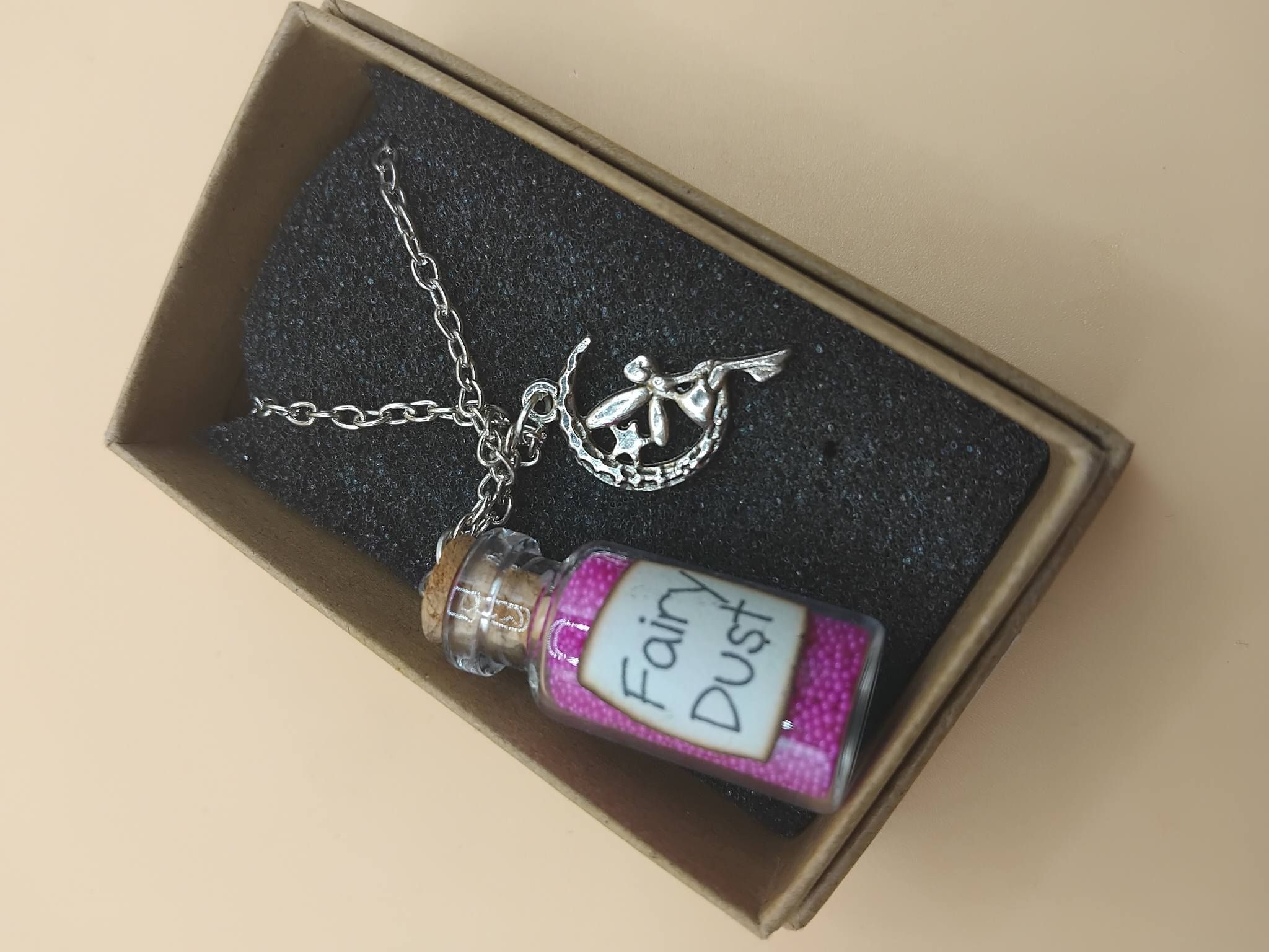 (N23) Goth style Mystical Fairy Dust adult / teenager necklace