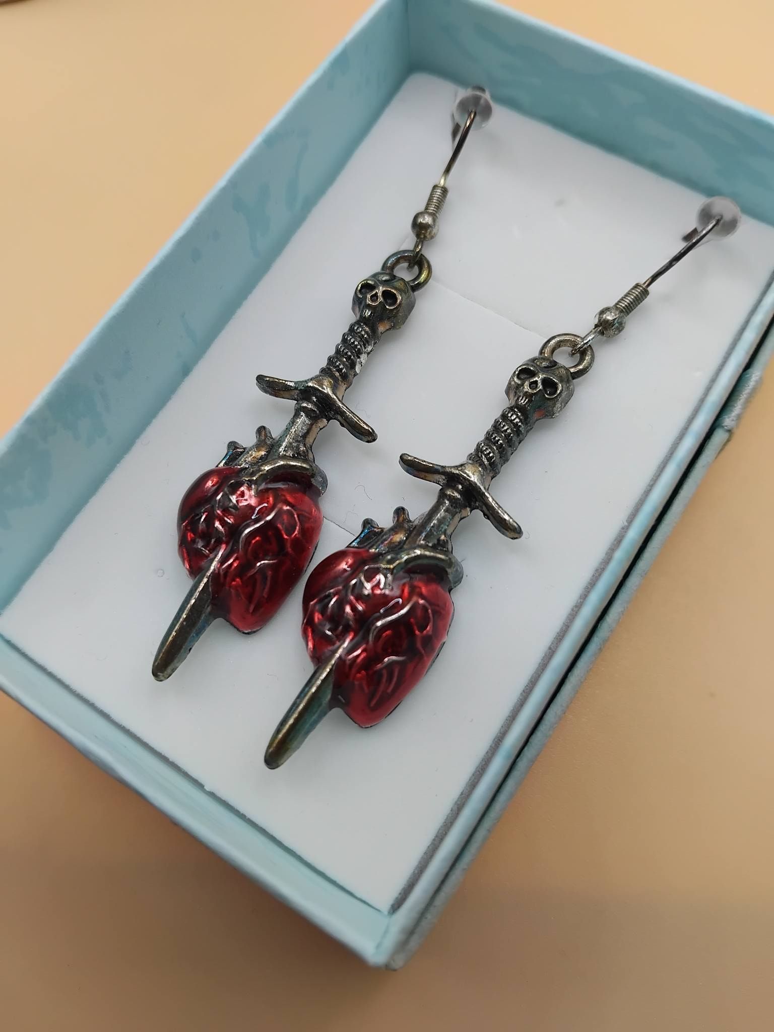 (E53) Ladies / teenagers Goth punk earrings