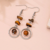 (E1) Natural Gemstone dangle earrings - Image 7