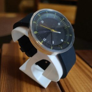 (MW15) Topman boxed black heavy duty silicone strap watch