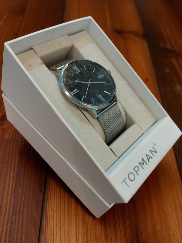 (MW16) Topman mesh stainless steel strap watch - Image 2