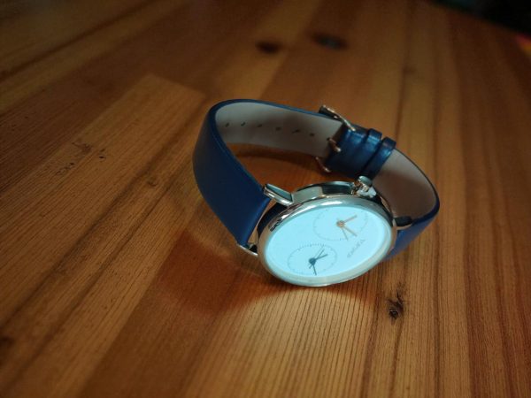 (MW18) Topshop Gents leather strap dual time zone watch - Image 4