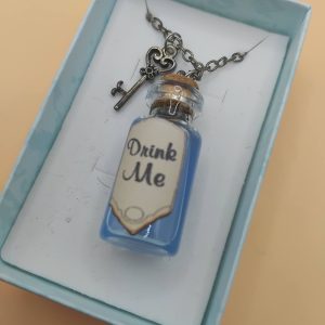 (N21) Goth style Drink me adult / teenager necklace