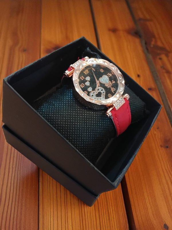 (LW22) Ladies / teenager semi bling leather strap watch - Image 6