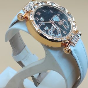 (LW22) Ladies / teenager semi bling leather strap watch