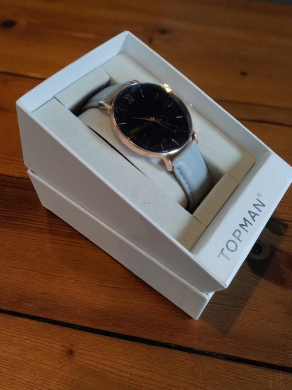 (MW25) Light blue leather strap Topman watch - Image 2