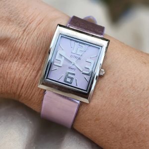 (LW38) Citron of London Thick lilac strap ladies wrist watch