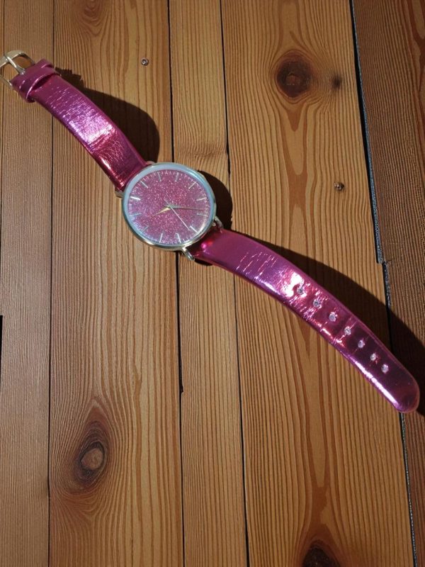 (LW46) Ladies FREEDOM dazzly pink strapped dress watch - Image 5