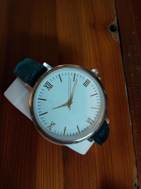 (LW52) Ladies Freedom dark green slim leather strap watch - Image 5