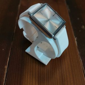 (LW55) Ladies Freedom white durable silicone strap watch