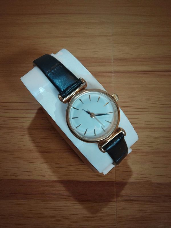 (LW58) Ladies Defined slim black leather strap watch - Image 4