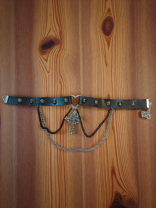 (N80) Goth / Punk Unisex choker necklace - Image 3