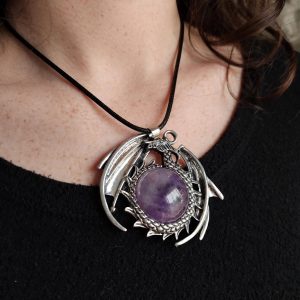 (N12) Amethyst Animal necklaces