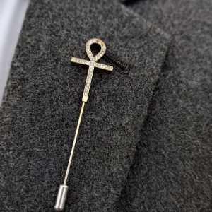 (LP1) Metal cross design lapel / hat pin