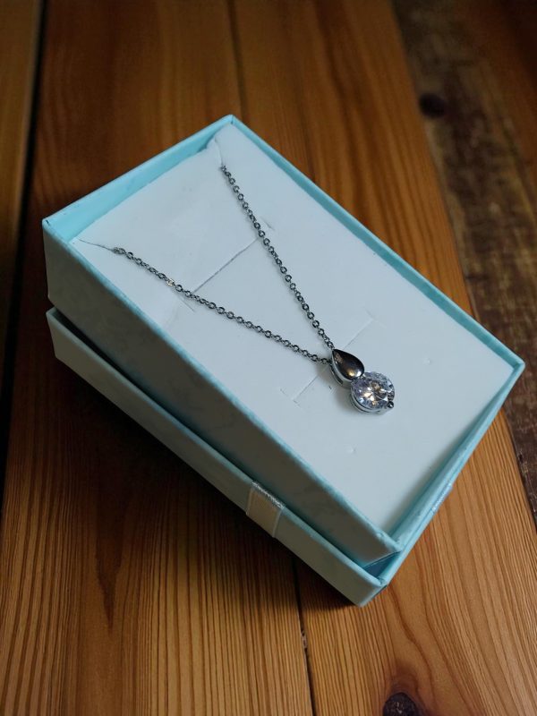 (N100) Jon Richard design ladies dress necklace with cubic zirconia - Image 2