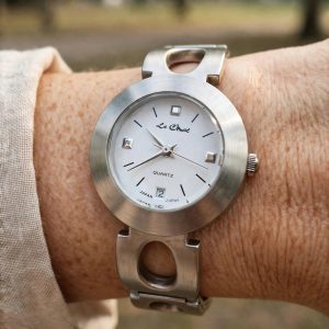 (Lc12) Le Chat ladies stainless steel watch