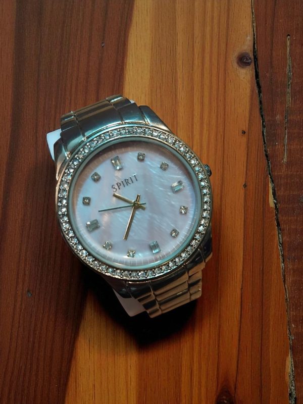 (LW124) Spirit ladies / gents stainless steel watch with rhinstones - Image 3