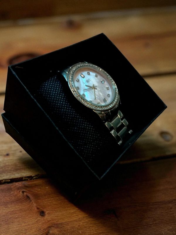 (LW124) Spirit ladies / gents stainless steel watch with rhinstones - Image 2