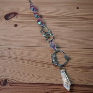 (Sc15) Acrylic glass and steel and rhinestone sun catchers