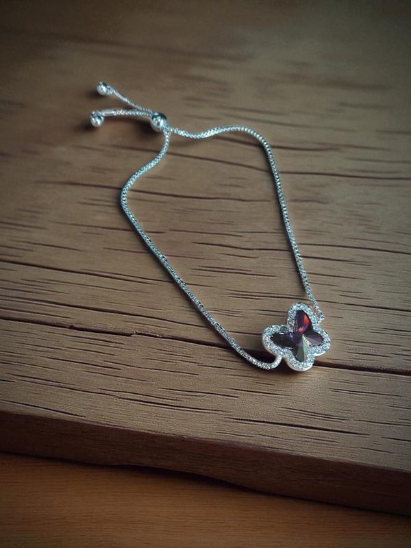 (B15) Jon Richard drawstring bracelet with Swarovski Crystal - Image 2