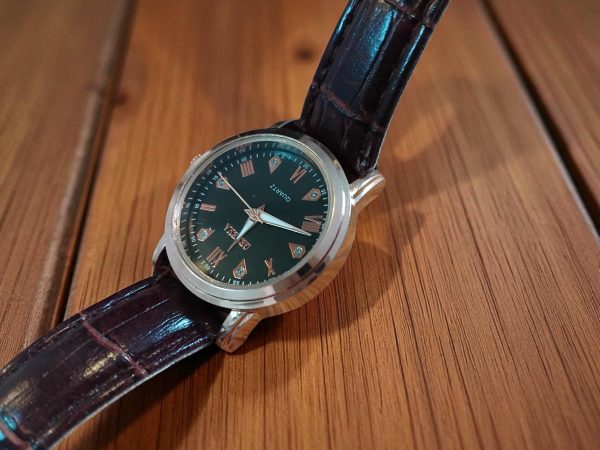 (LW171) Geneva Ladies brown leather strap watch - Image 5