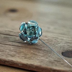 (LP2) Metal rose design lapel / hat pin