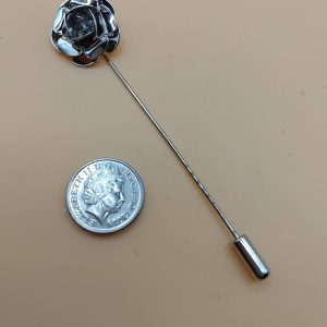 (LP2) Metal rose design lapel / hat pin