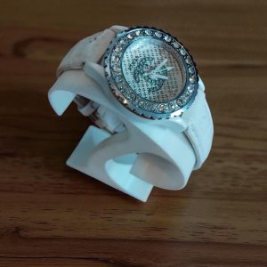 (BW28) Ladies teenager leather strap with rhinestone watch