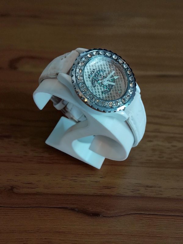 (BW28) Ladies teenager leather strap with rhinestone watch