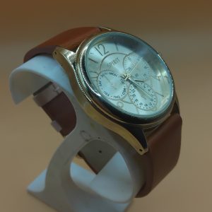 (MW32) Gents Spirit Brown leather strap watch