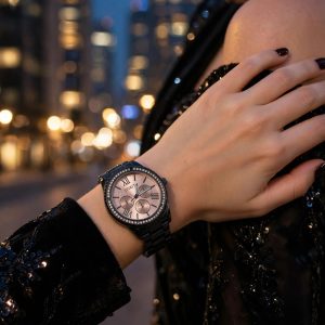 (MW48) Gents/Ladies Spirit Bling style stainless steel watch