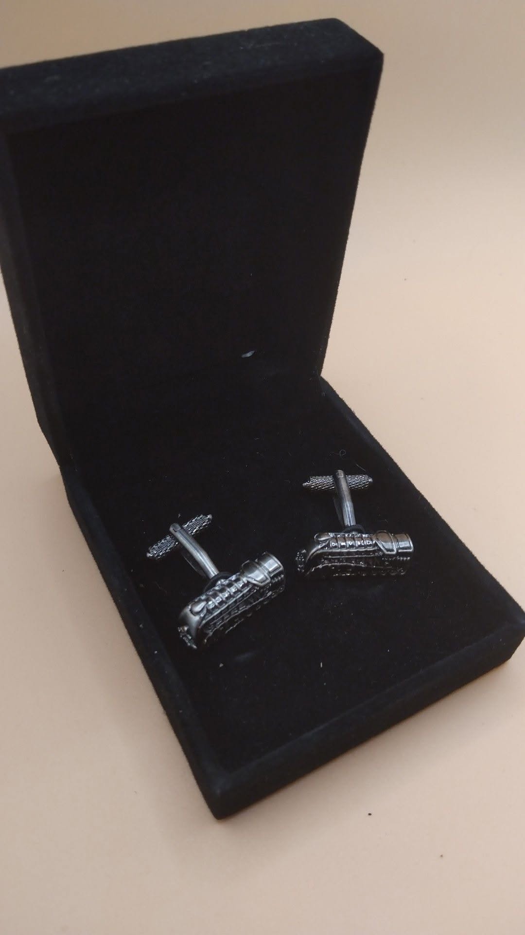 (Cf5) pair of engine train cufflinks - Image 4