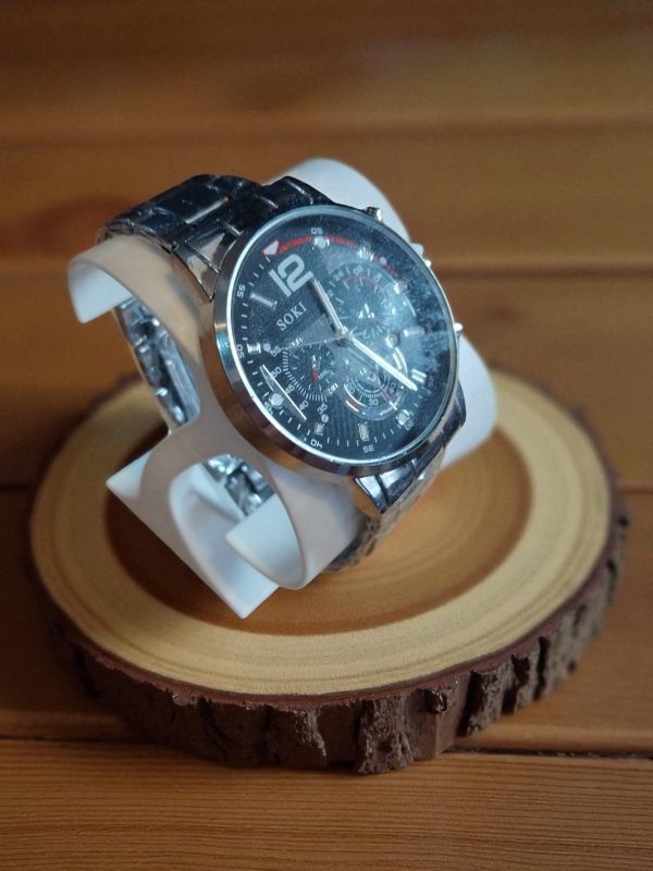 (MW54) Gents/Teenagers Soki stainless steel watch with strap adjusting tool - Image 3