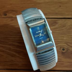 (Lc62) Ladies stainless steel expandable strap watch