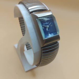 (Lc62) Ladies stainless steel expandable strap watch