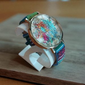 (LW70) 1960's style fabric strap ladies watch