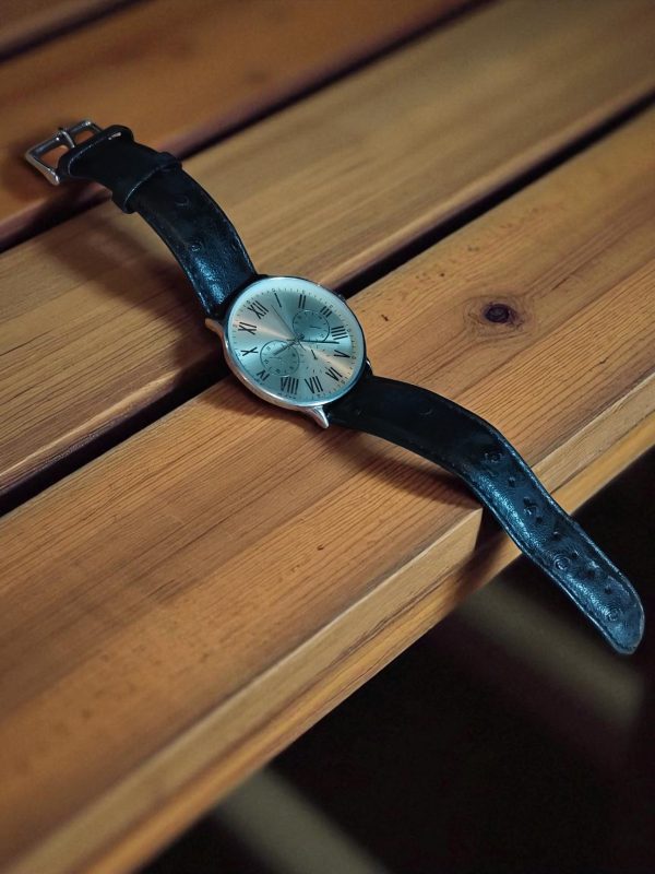 (MW71) Topman boxed leather strap dress watch - Image 4