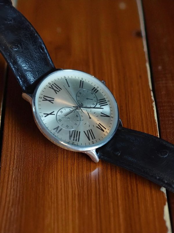 (MW71) Topman boxed leather strap dress watch - Image 5